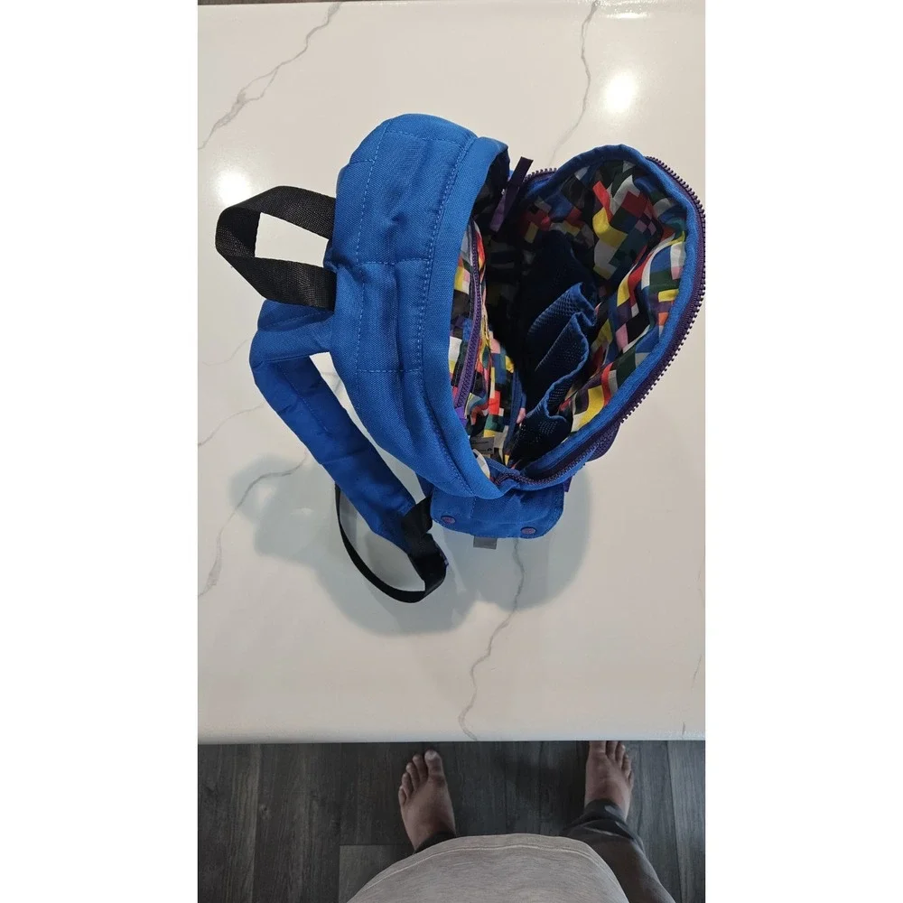 LEGO‎ x Target Blue Quilted Brick Pattern Backpack Kids School Bag Canvas